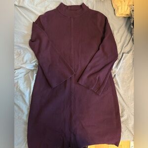 Banana Republic Purple Knit Sweater Dress size M